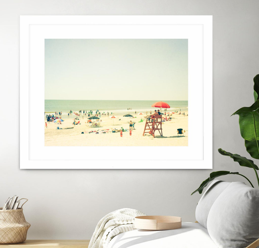 Sunbathers I by Olivia Joy on GIANT ART - beige costal beach