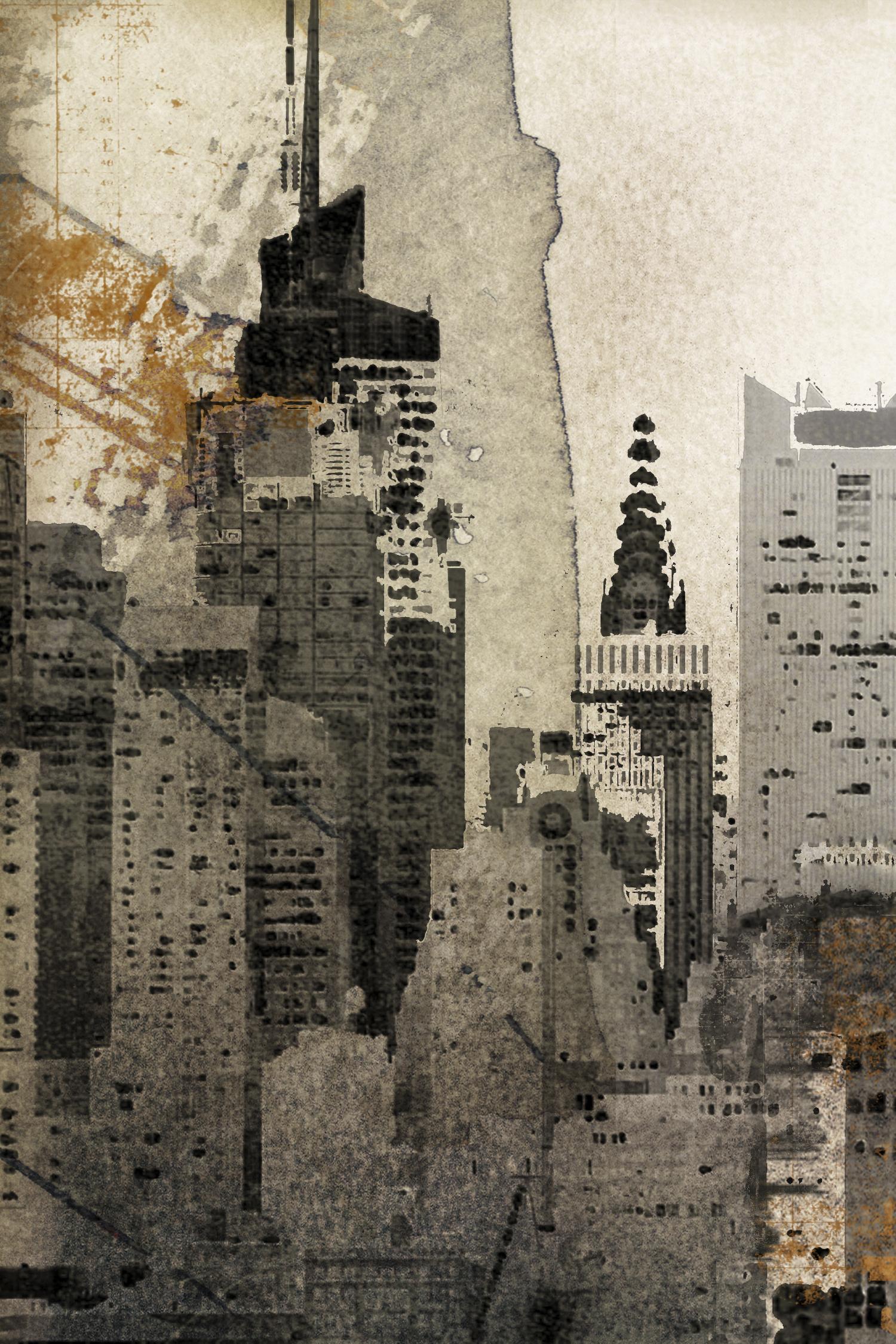 New York Local by Irena Orlov on GIANT ART - black city scene