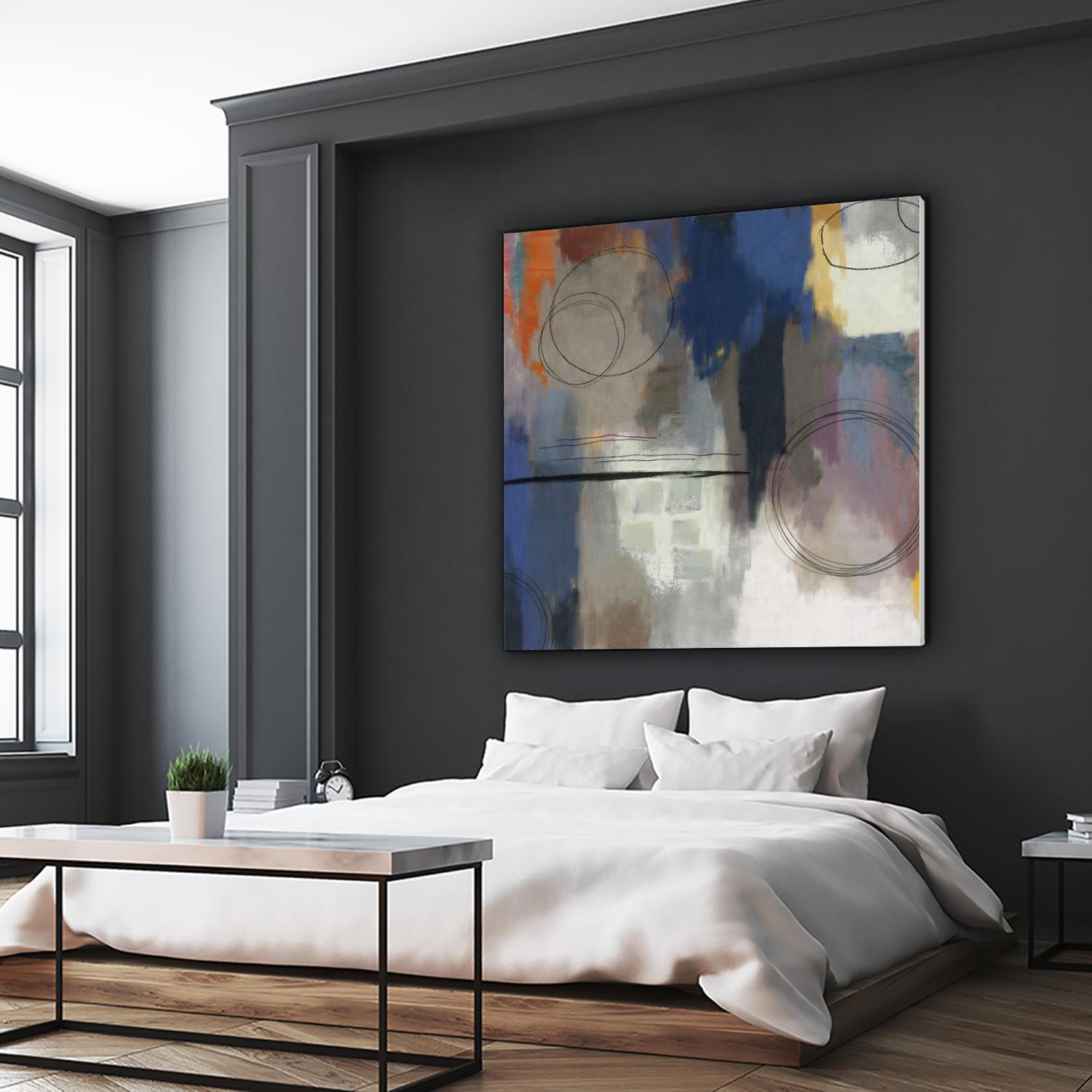 Indigo Touch II by PI Studio on GIANT ART - blue abstract