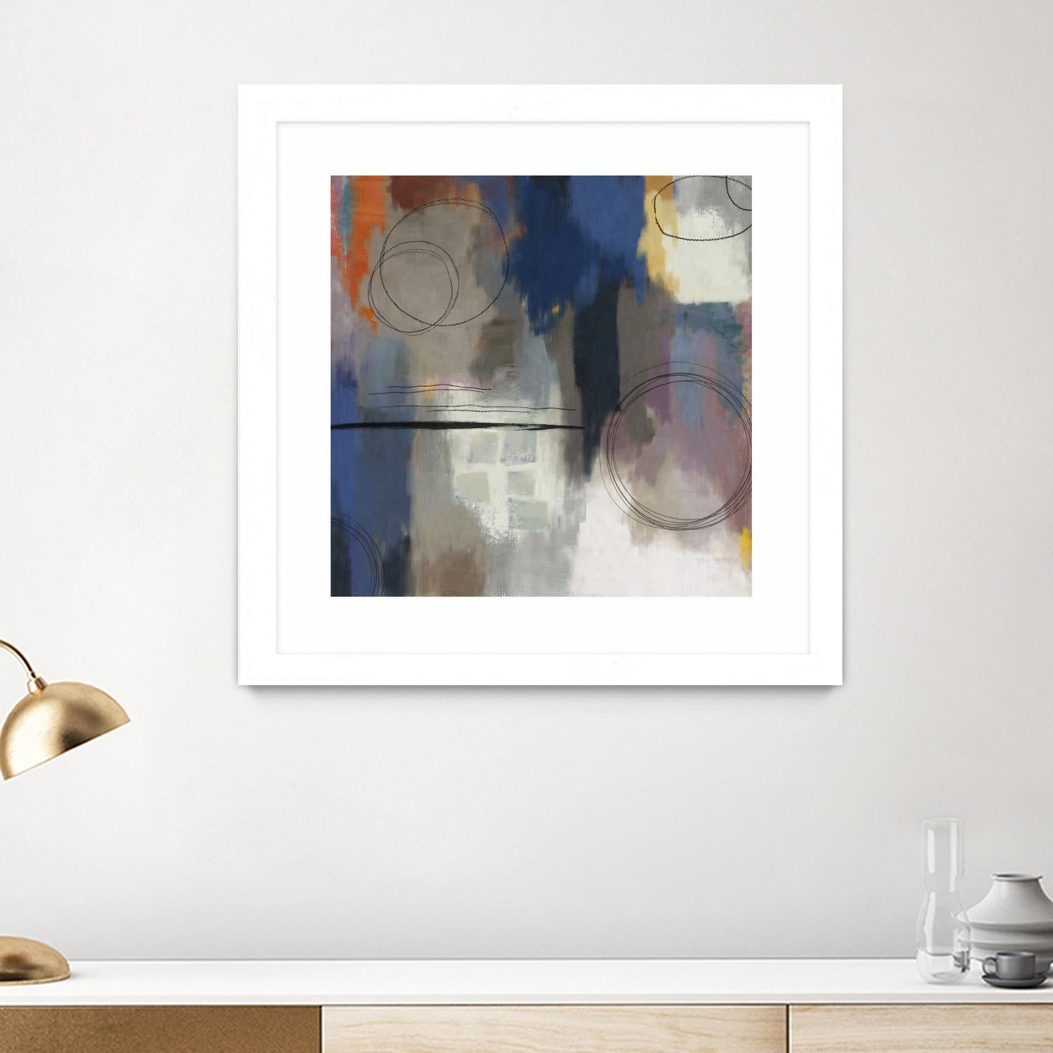 Indigo Touch II by PI Studio on GIANT ART - blue abstract