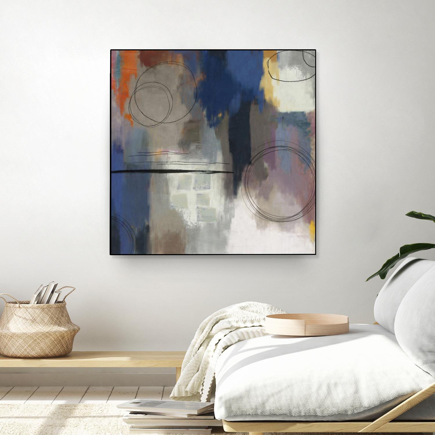 Indigo Touch II by PI Studio on GIANT ART - blue abstract