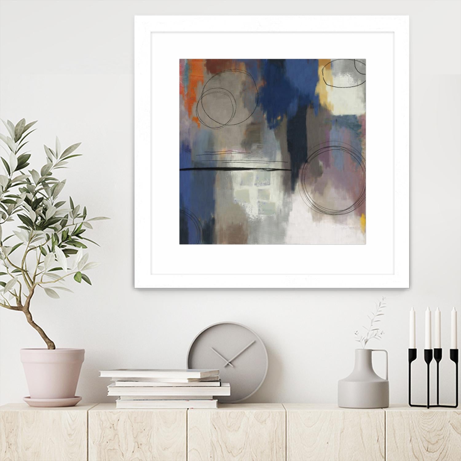 Indigo Touch II by PI Studio on GIANT ART - blue abstract