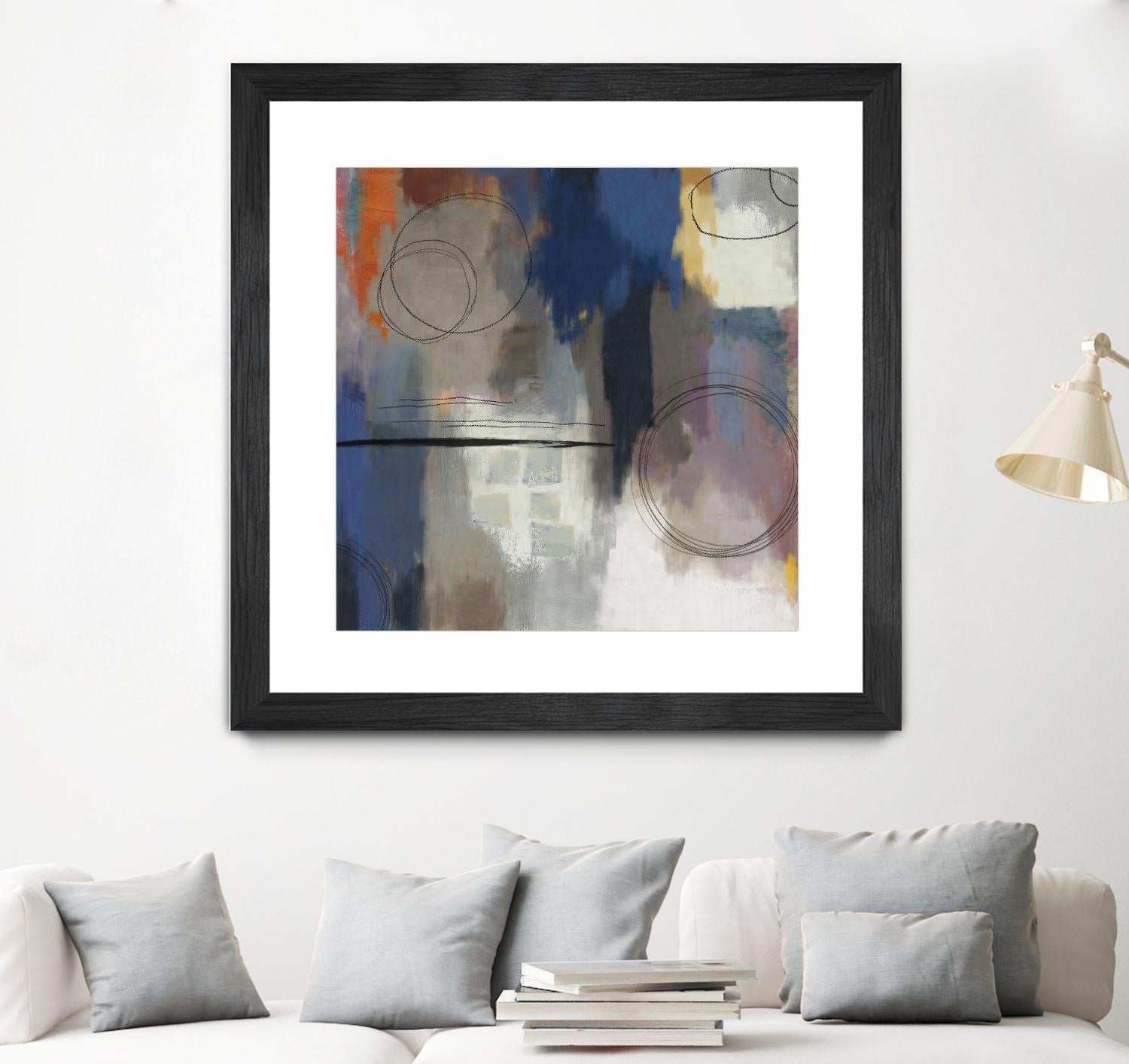 Indigo Touch II by PI Studio on GIANT ART - blue abstract