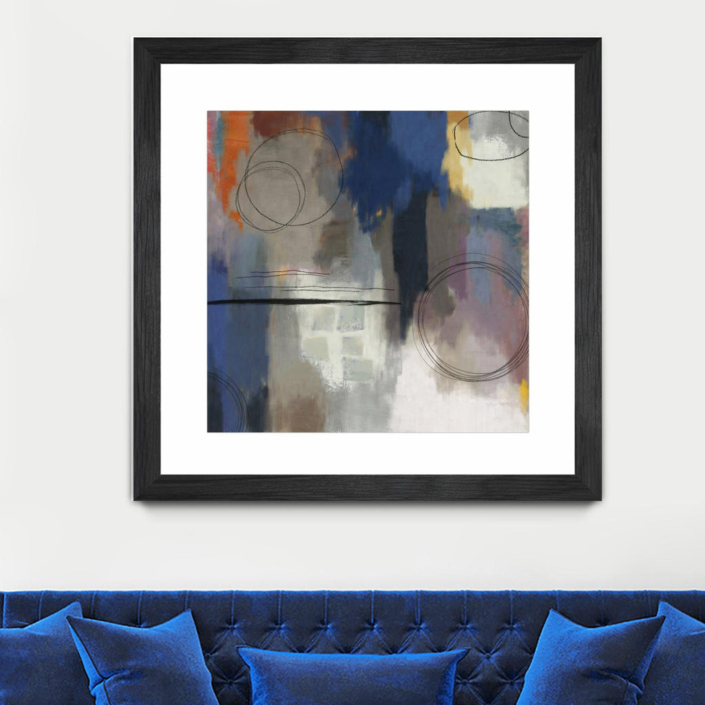 Indigo Touch II by PI Studio on GIANT ART - blue abstract
