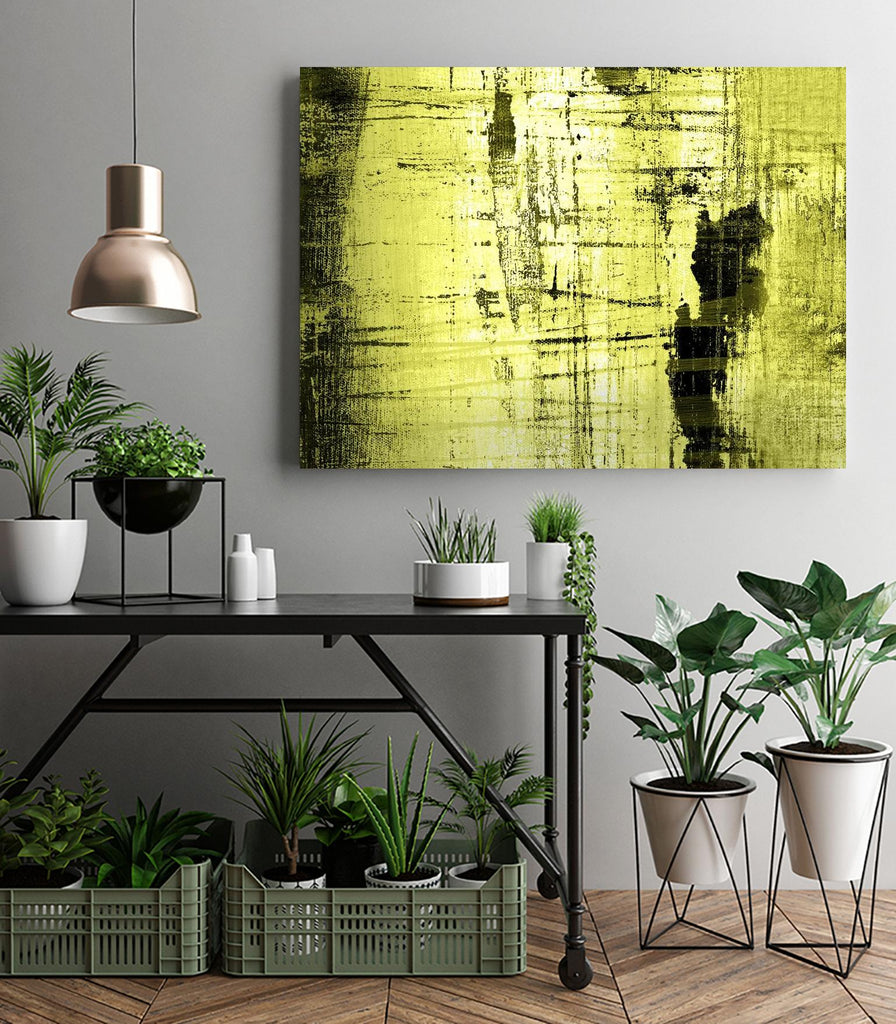 Vert Lime par PI Studio sur GIANT ART - abstrait noir