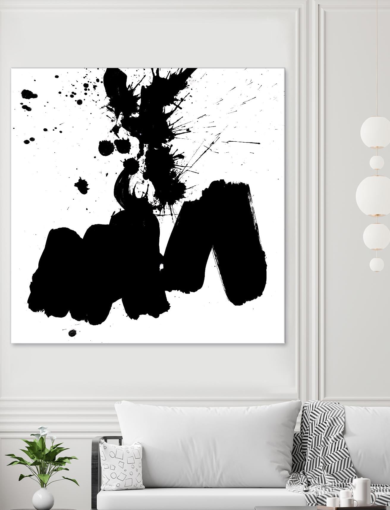 Ink Blot II by PI Studio on GIANT ART - white abstract