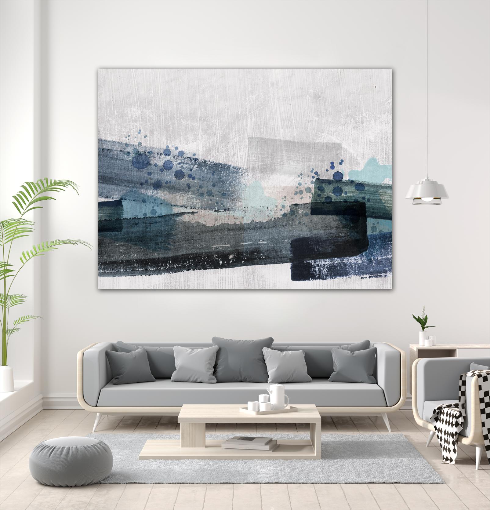 Crush by PI Studio on GIANT ART - cyan abstract