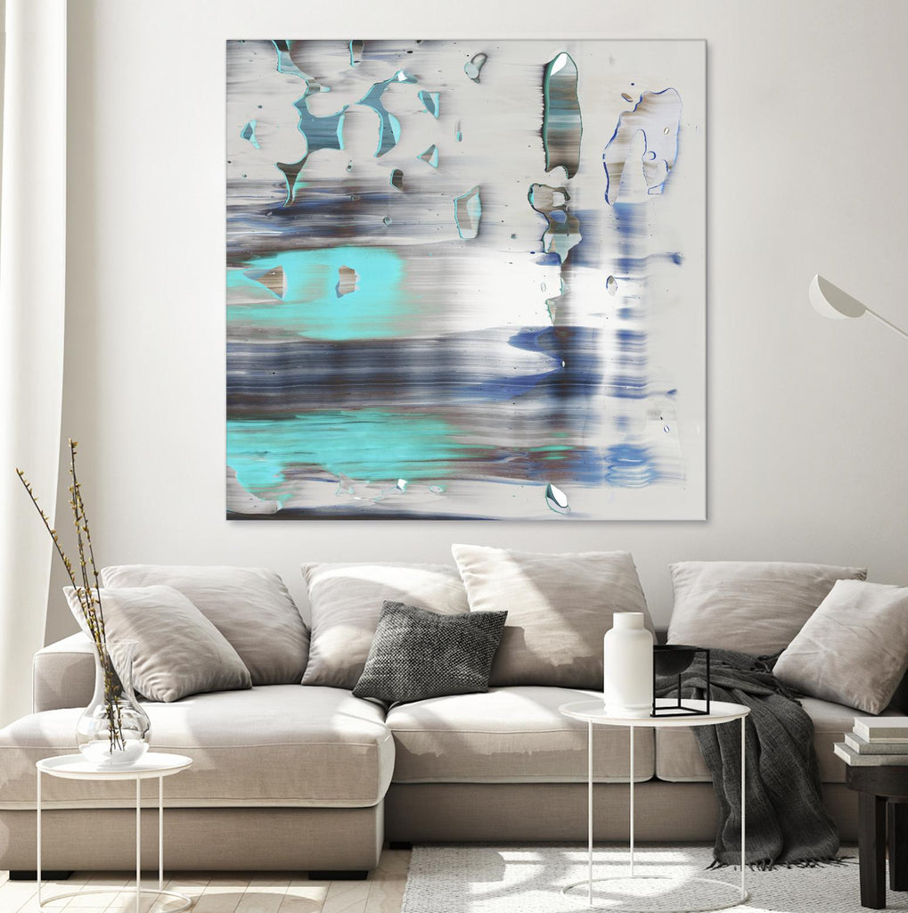 Blue Swim II by PI Studio on GIANT ART - grey abstract
