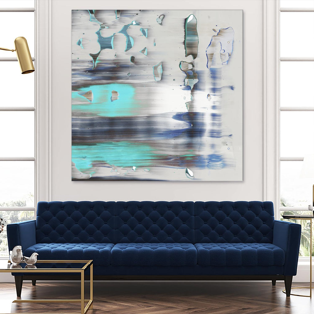 Blue Swim II by PI Studio on GIANT ART - grey abstract