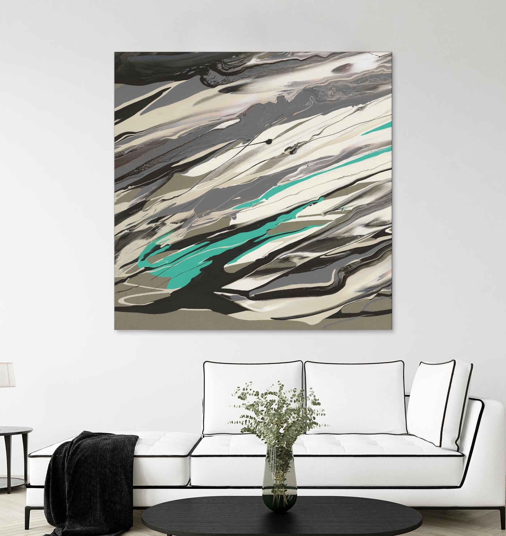 Marble Dust I by PI Studio on GIANT ART - grey abstract