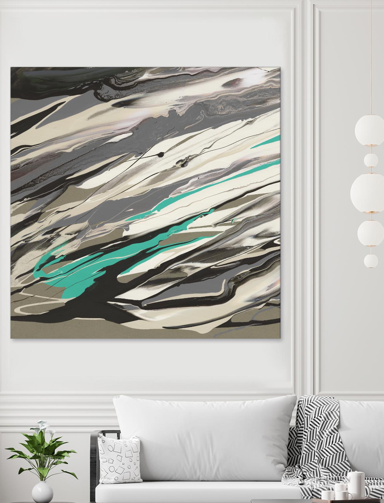 Marble Dust I by PI Studio on GIANT ART - grey abstract