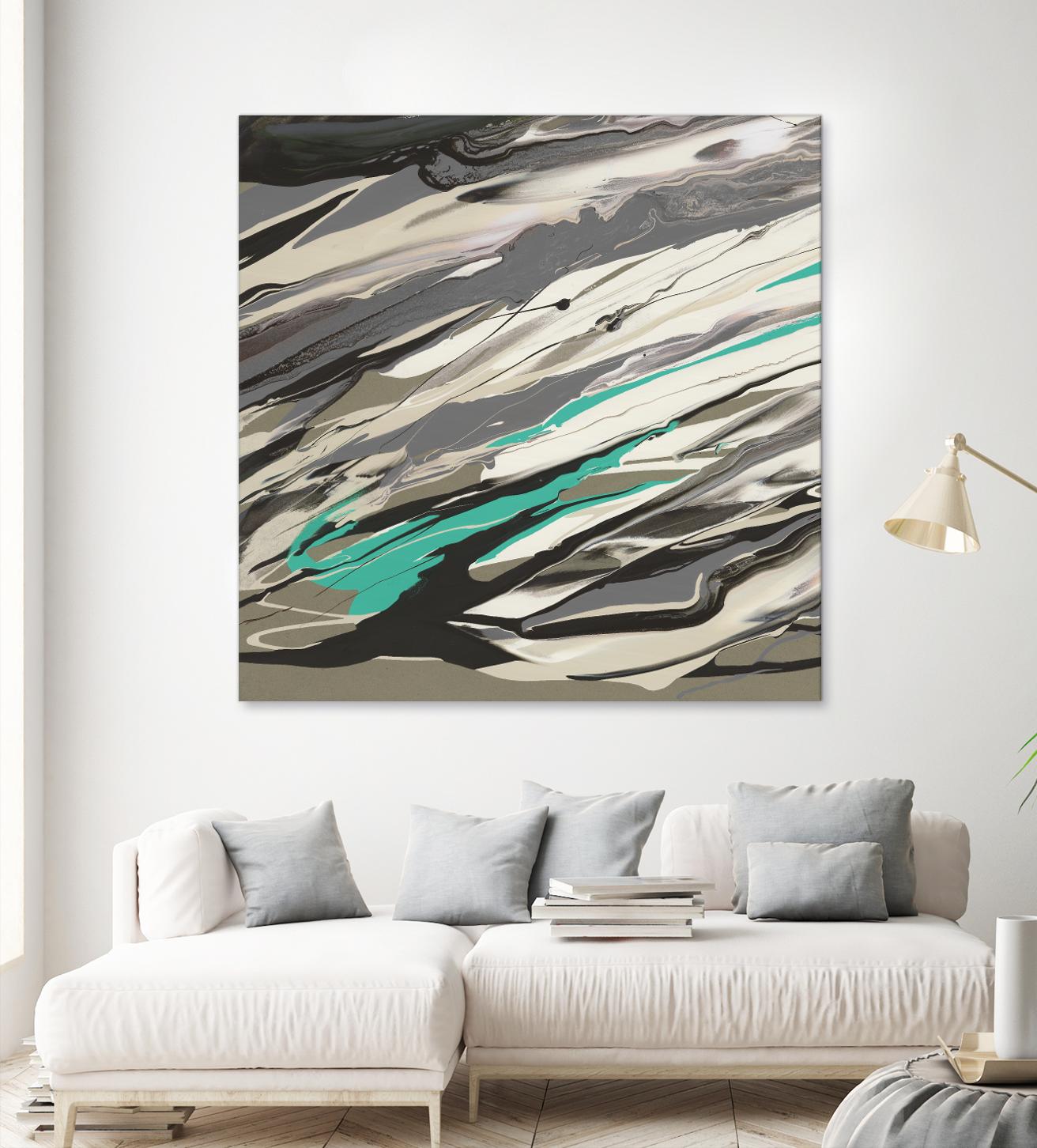Marble Dust I by PI Studio on GIANT ART - grey abstract