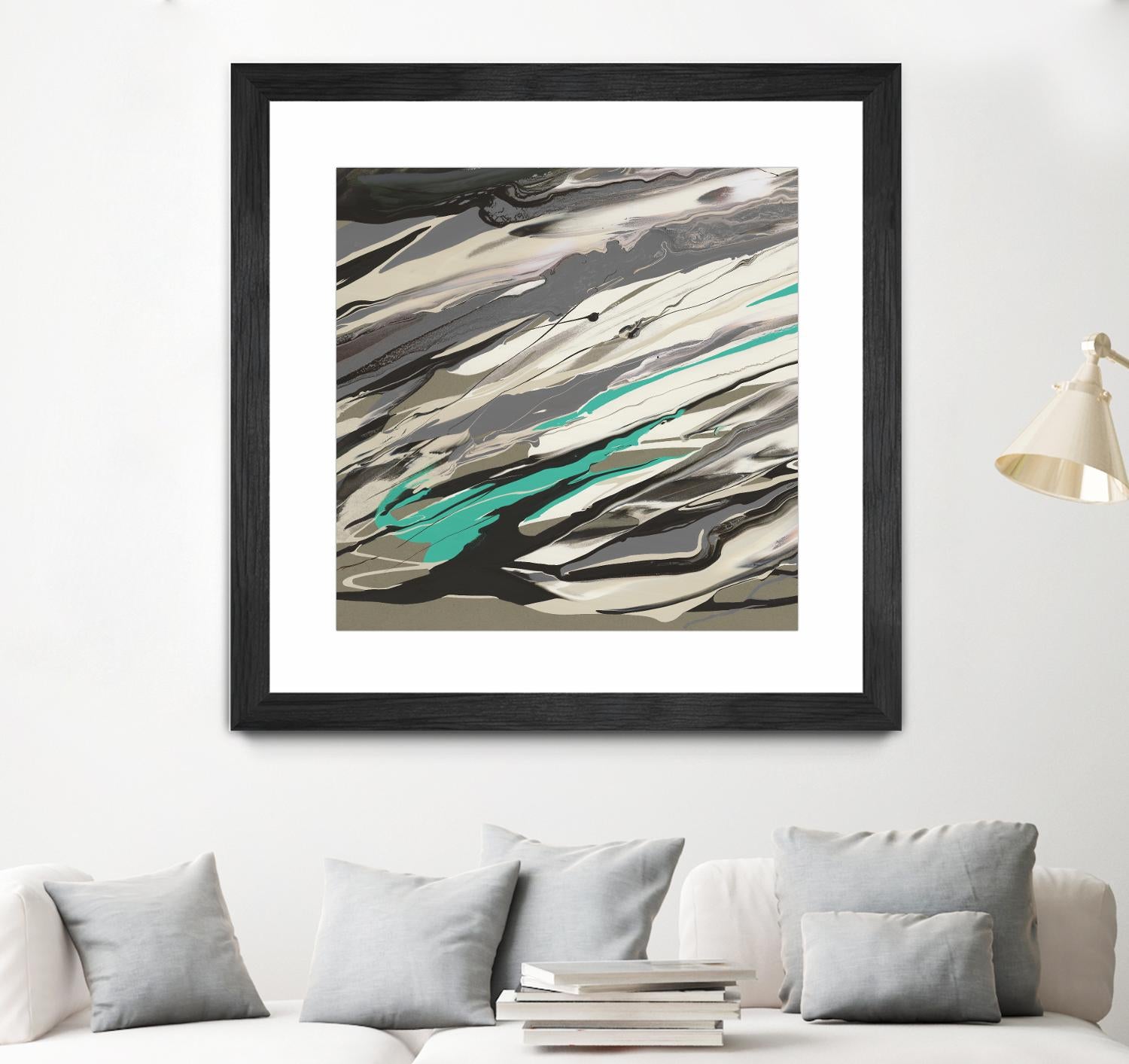 Marble Dust I by PI Studio on GIANT ART - grey abstract