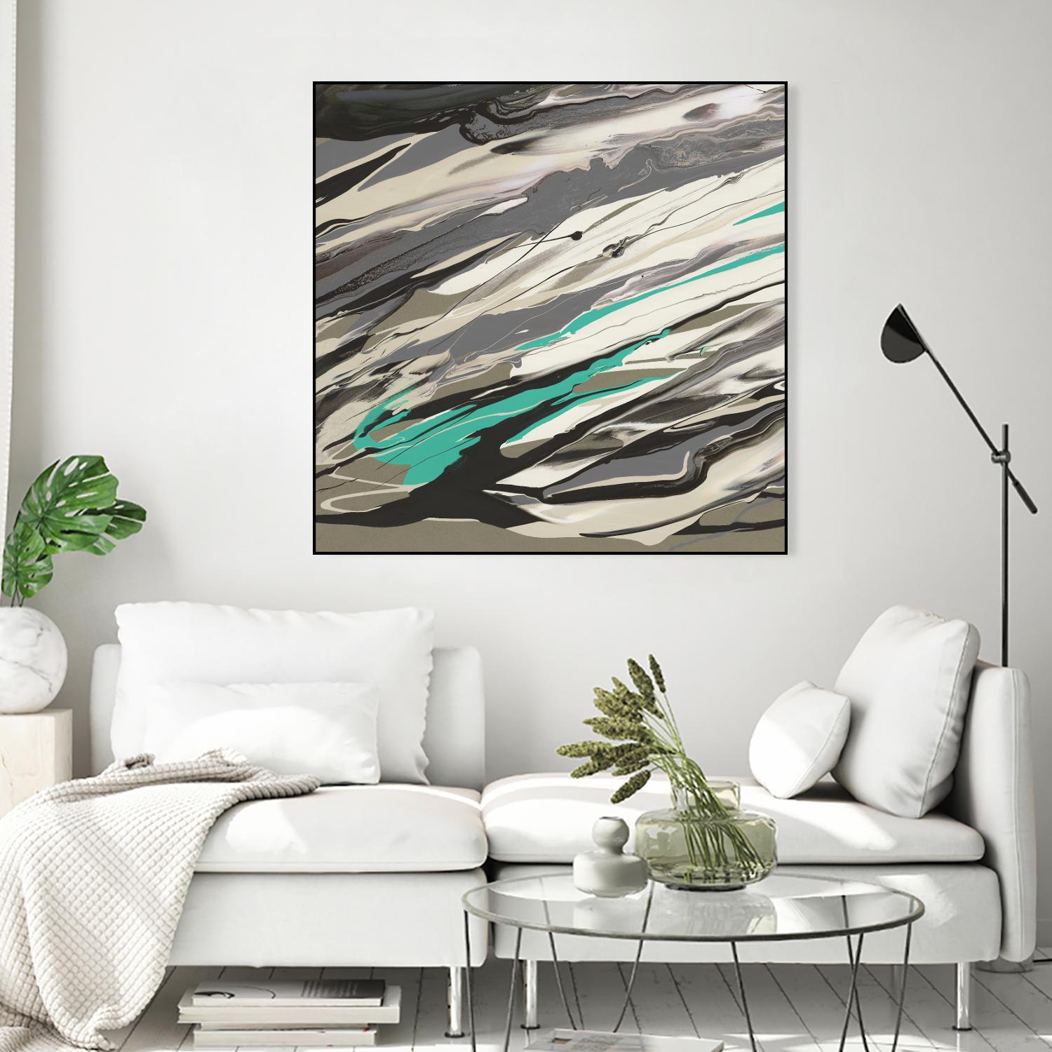 Marble Dust I by PI Studio on GIANT ART - grey abstract