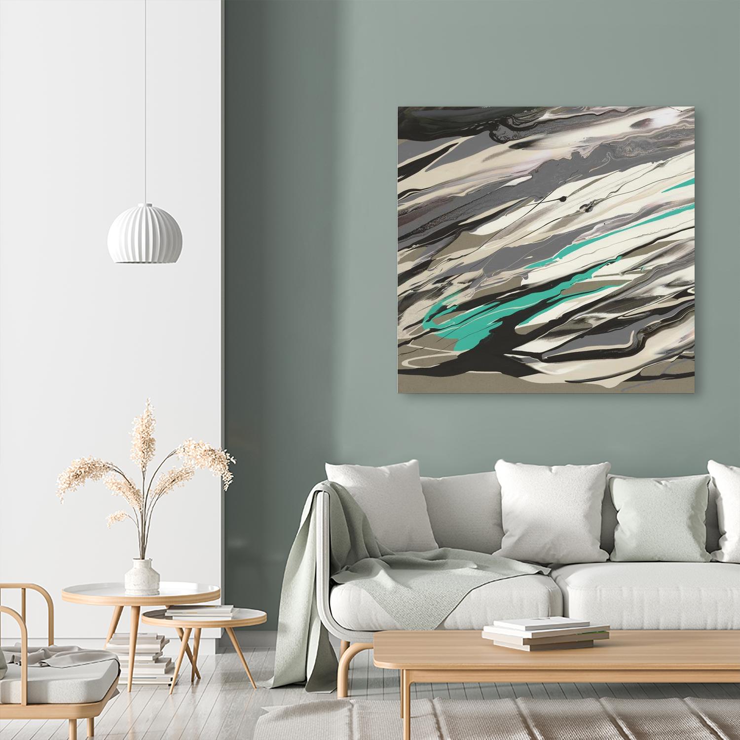 Marble Dust I by PI Studio on GIANT ART - grey abstract