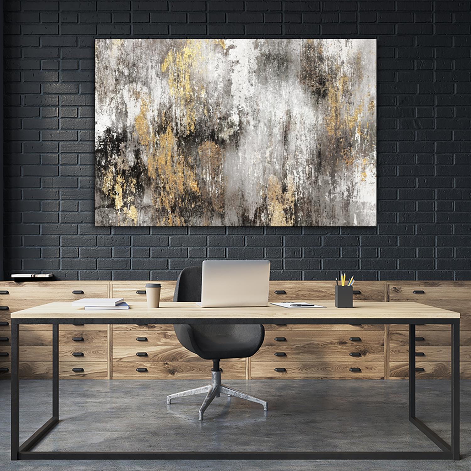 Gold Ikat by PI Studio on GIANT ART - gold abstract