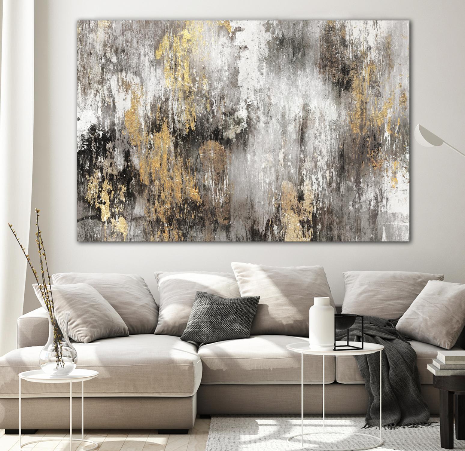 Gold Ikat by PI Studio on GIANT ART - gold abstract