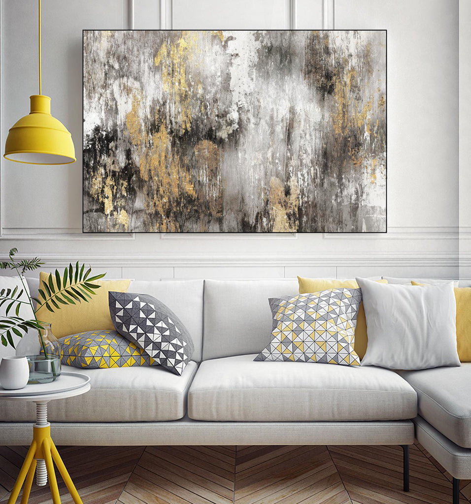 Gold Ikat by PI Studio on GIANT ART - gold abstract