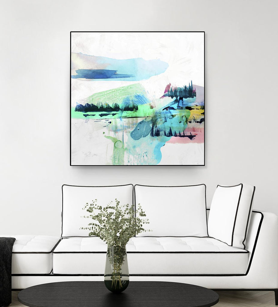 Palette Landscape II de PI Studio sur GIANT ART - abstrait blanc