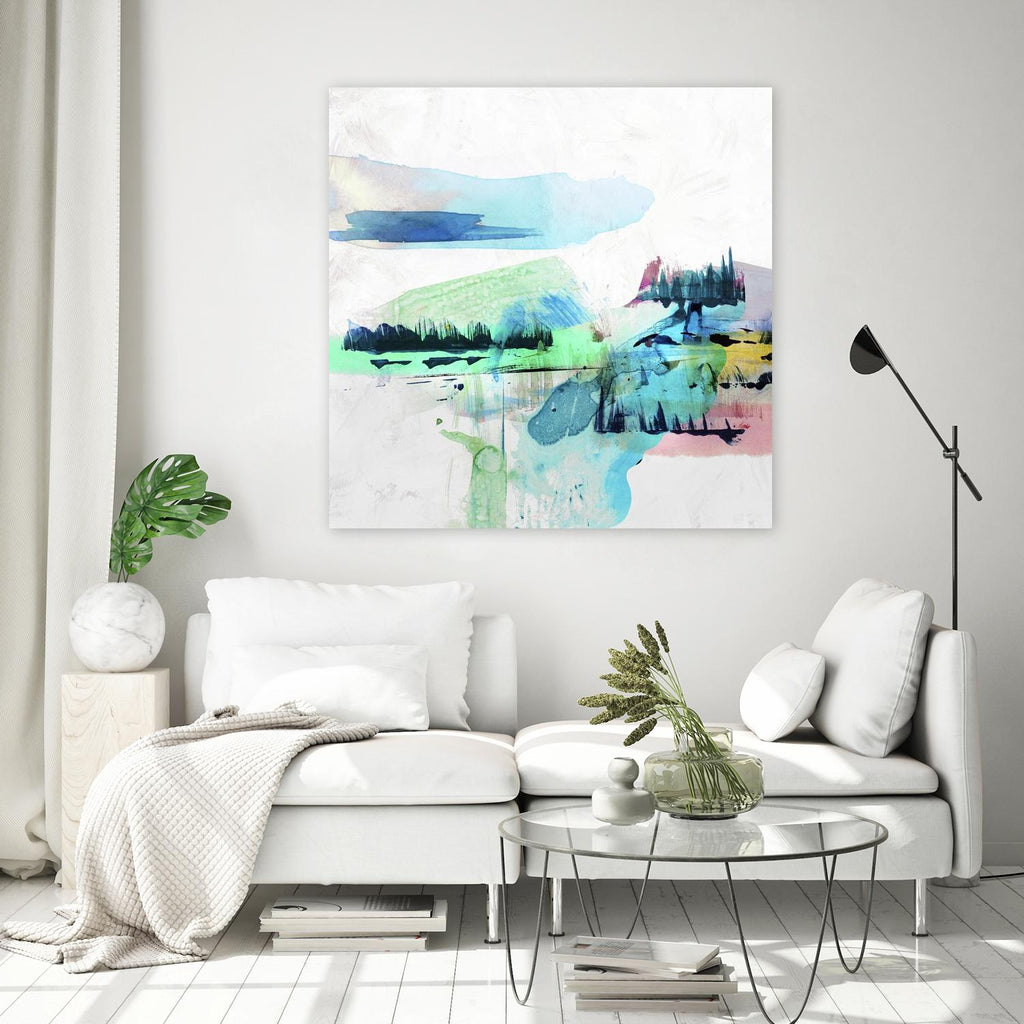 Palette Landscape II de PI Studio sur GIANT ART - abstrait blanc