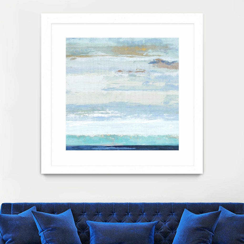 Sea Shore I par PI Studio sur GIANT ART - abstrait bleu
