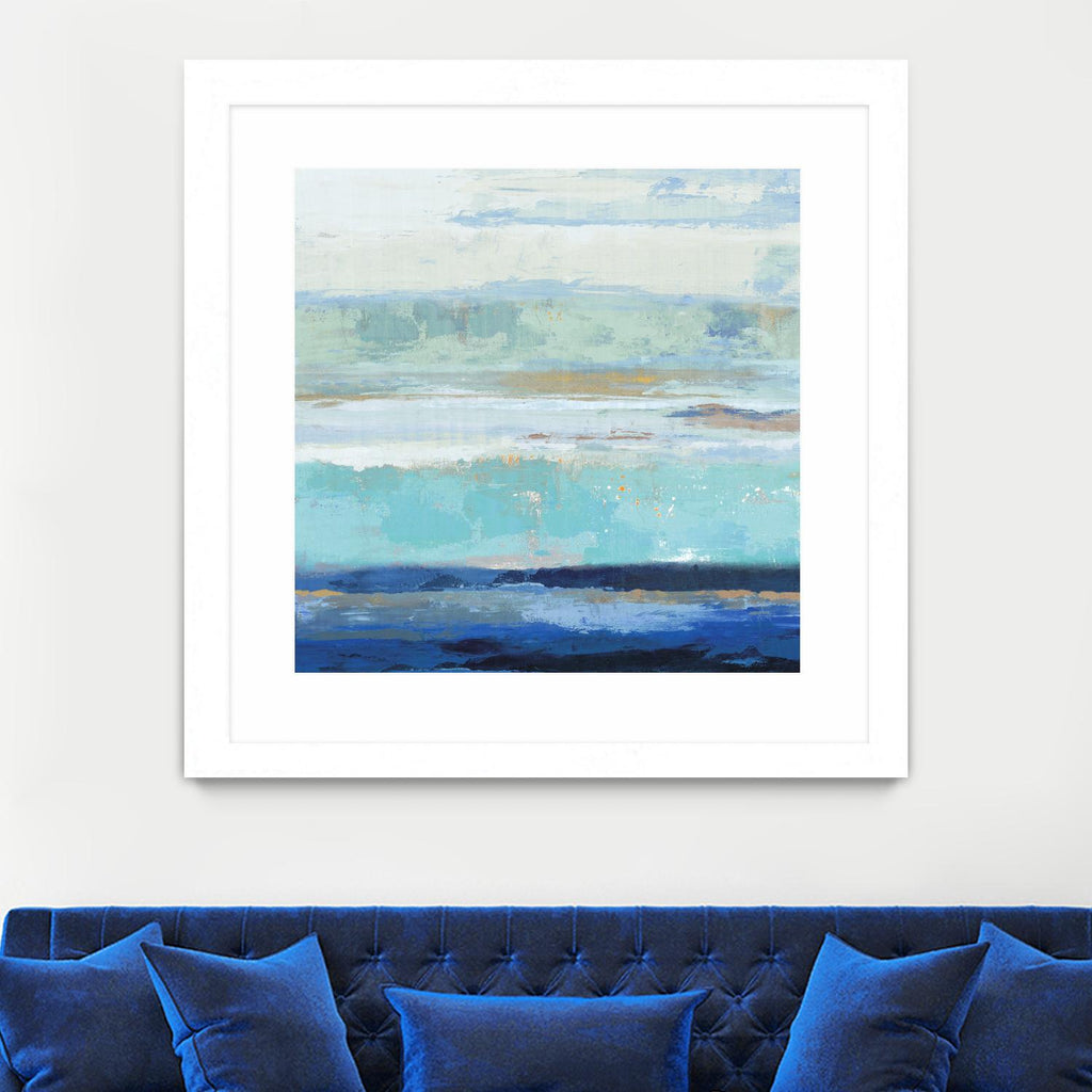 Sea Shore II par PI Studio sur GIANT ART - abstrait turquoise