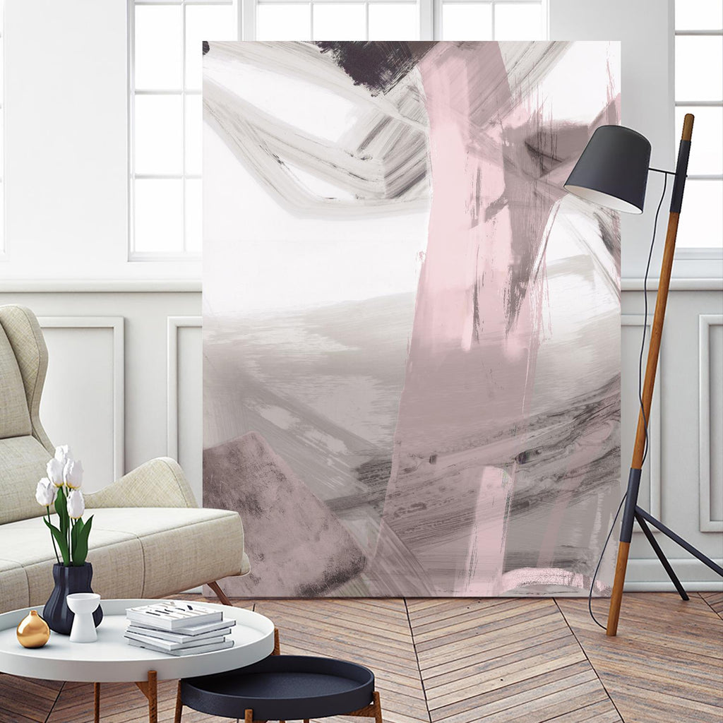 Fuschia I Blush Version par PI Studio sur GIANT ART - abstrait gris