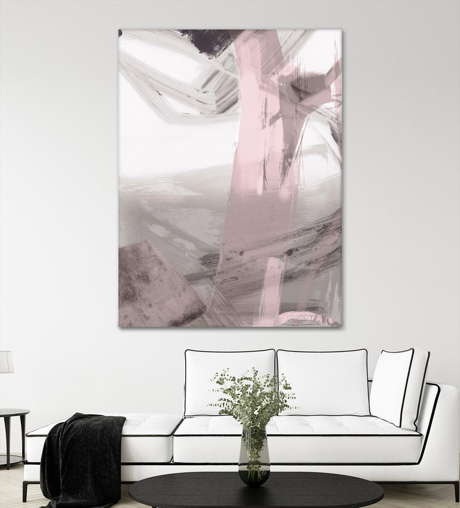 Fuschia I Blush Version by PI Studio on GIANT ART - grey abstract