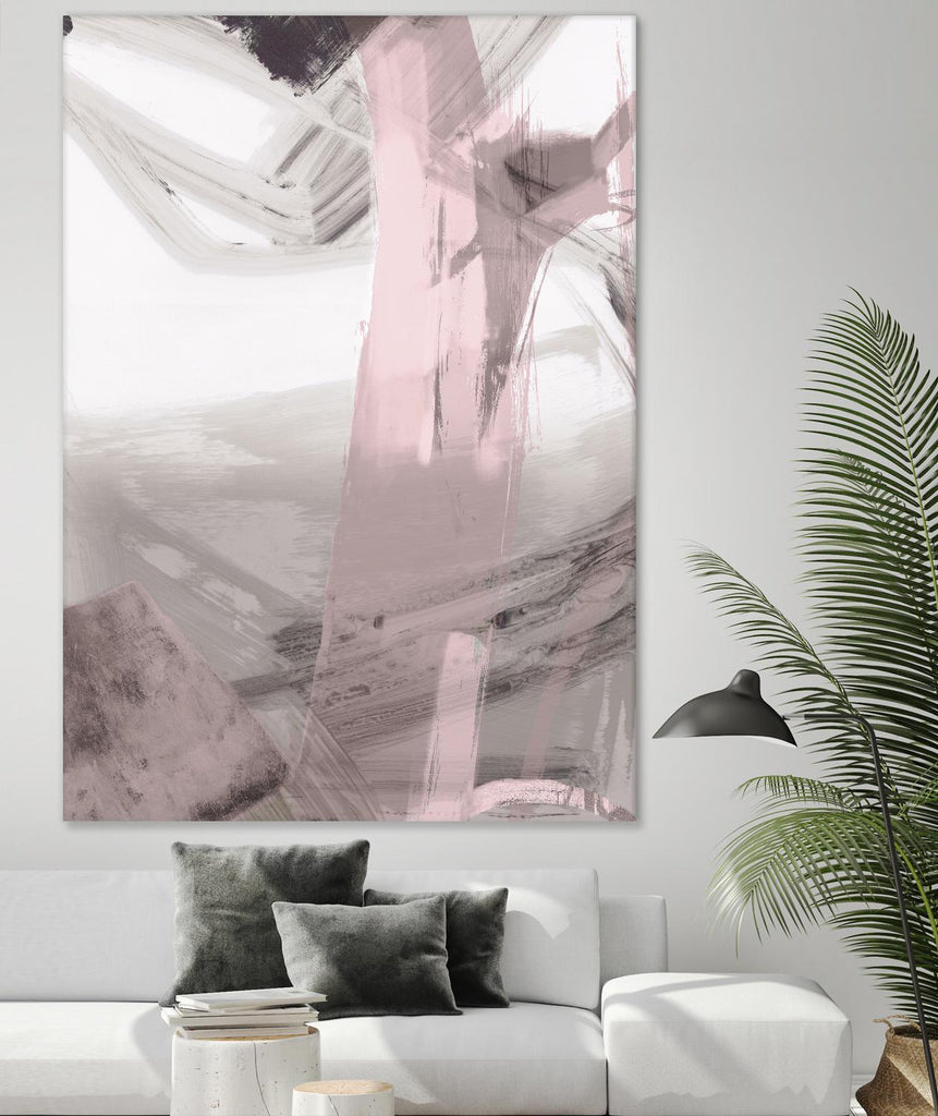 Fuschia I Blush Version par PI Studio sur GIANT ART - abstrait gris
