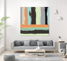 Alt Stripes I by PI Studio on GIANT ART - brown abstract