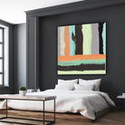 Alt Stripes I by PI Studio on GIANT ART - brown abstract