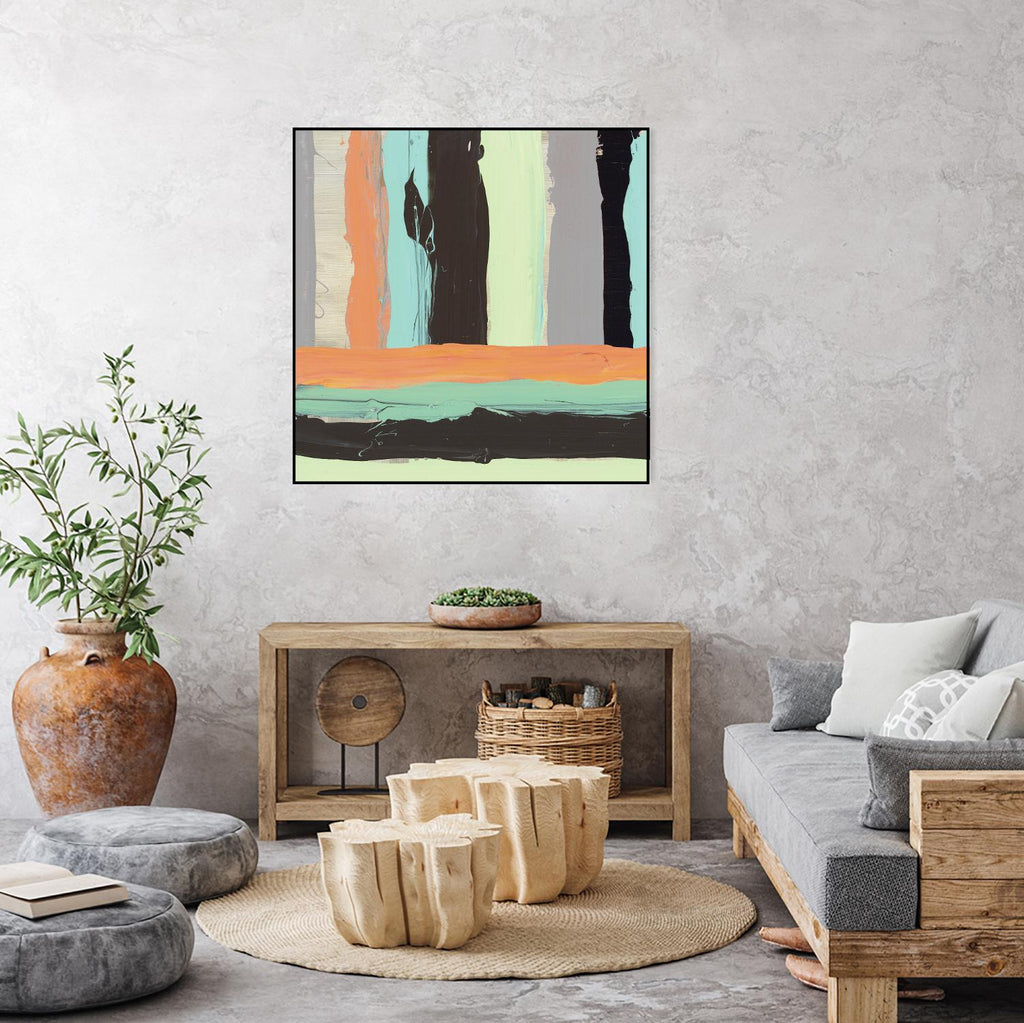 Alt Stripes I by PI Studio on GIANT ART - brown abstract