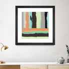 Alt Stripes I by PI Studio on GIANT ART - brown abstract