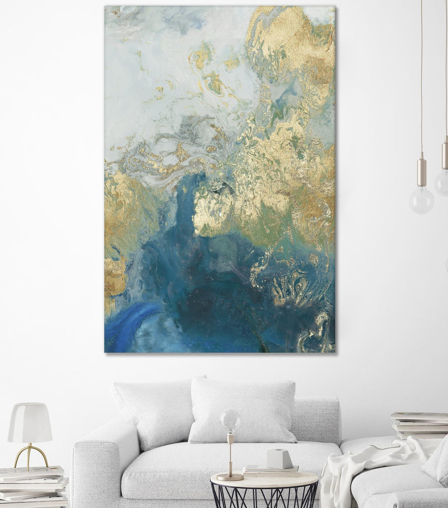 Ocean Splash II by PI Studio on GIANT ART - gold abstract