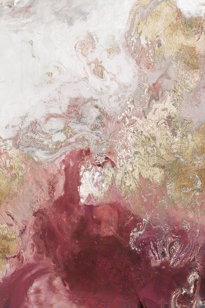 Ocean Splash II Crimson Version by PI Studio on GIANT ART - gold abstract