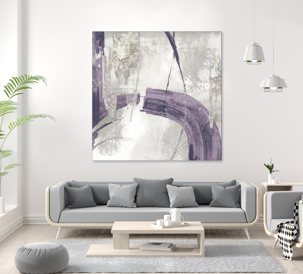 Black Ink I Lavender Version by PI Studio on GIANT ART - purple abstract