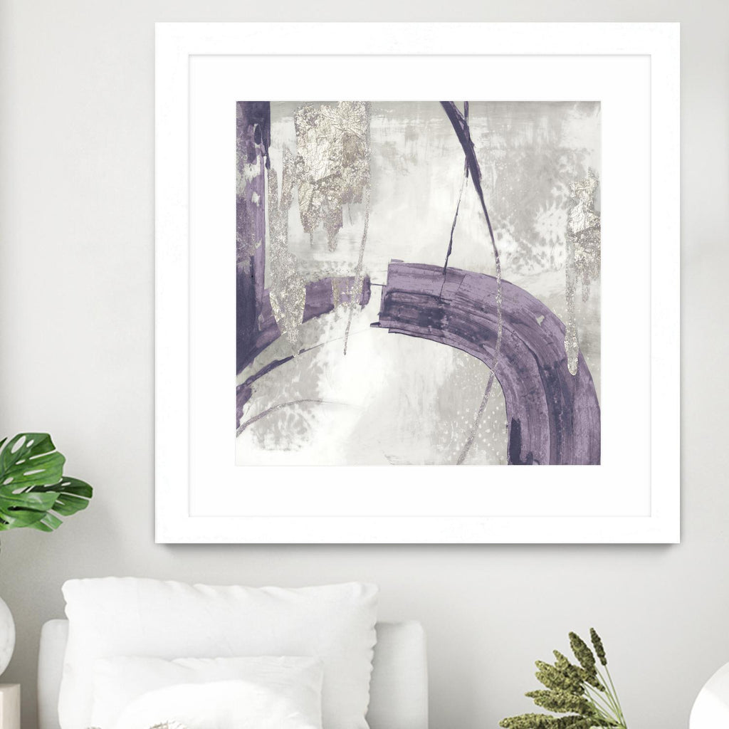 Black Ink I Lavender Version by PI Studio on GIANT ART - purple abstract