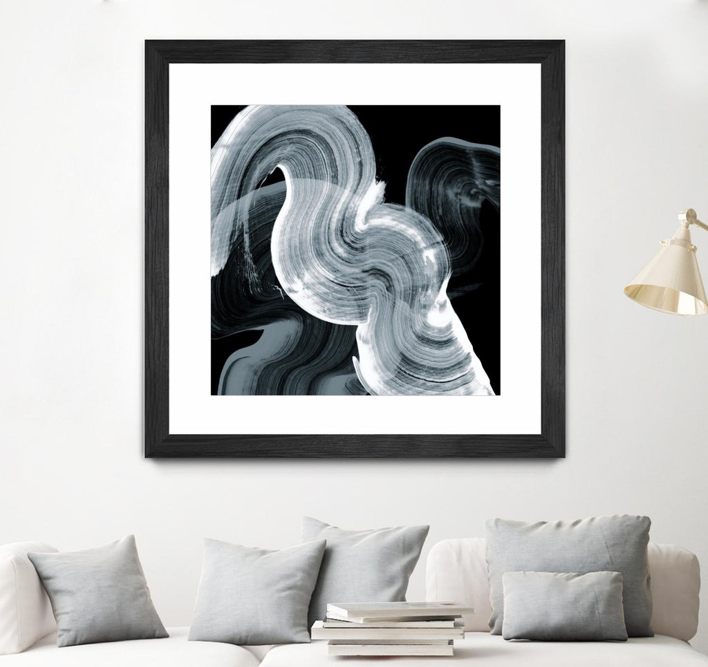 Swirl II par PI Studio sur GIANT ART - abstrait blanc