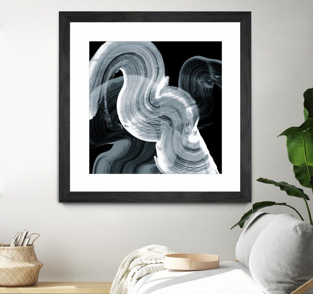 Swirl II par PI Studio sur GIANT ART - abstrait blanc
