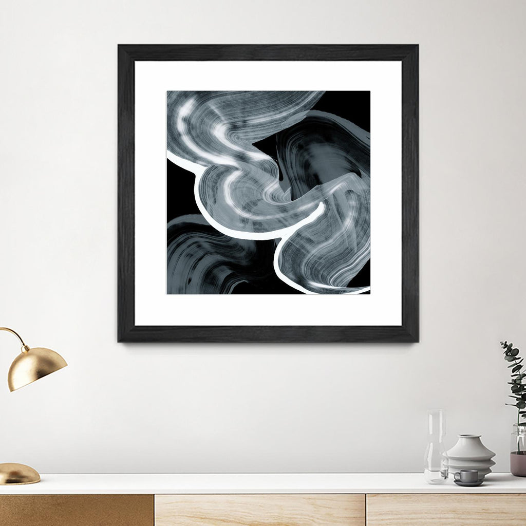 Swirl III de PI Studio sur GIANT ART - abstrait blanc