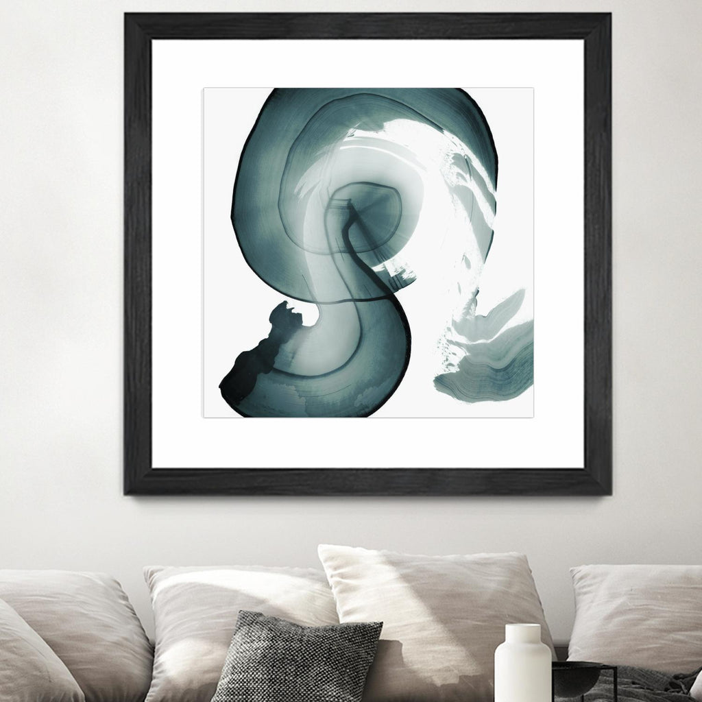 Swirl IV de PI Studio sur GIANT ART - abstrait blanc