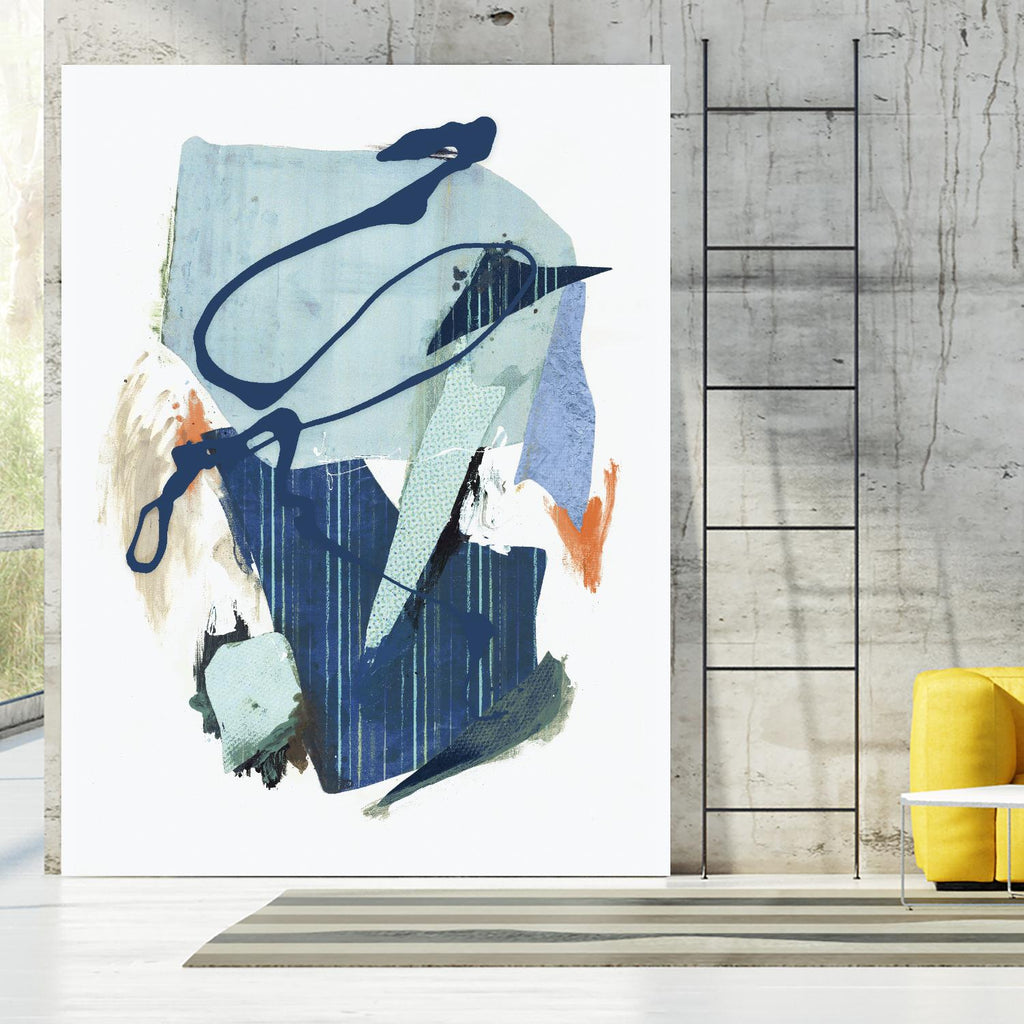 Collage I by PI Studio on GIANT ART - cyan abstract