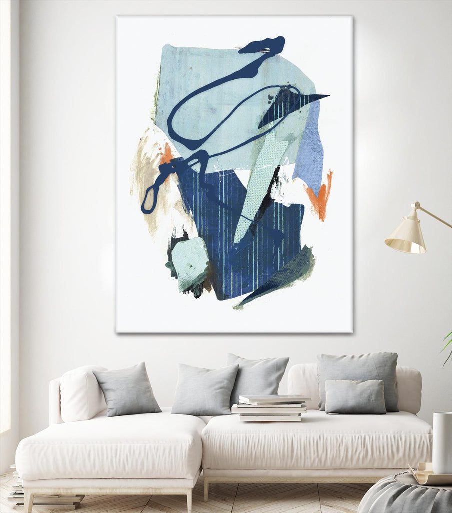 Collage I by PI Studio on GIANT ART - cyan abstract