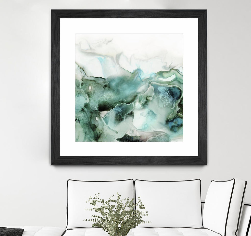 Mint Bubbles I by PI Studio on GIANT ART - white abstract