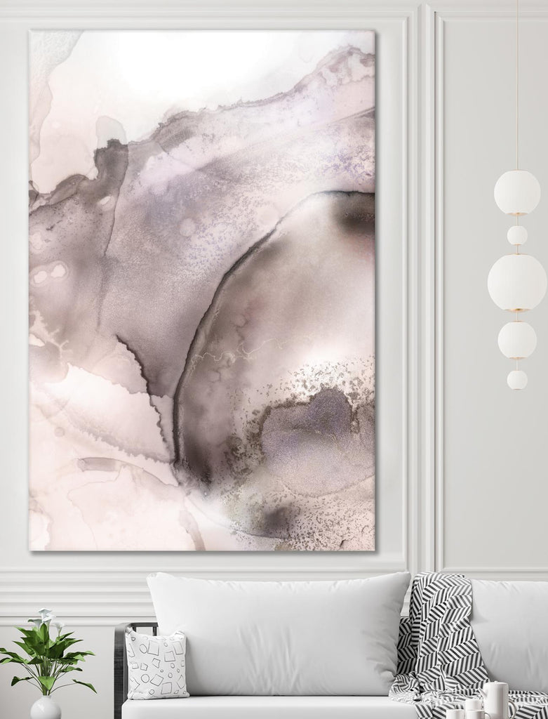 Mint Bubbles II Lavender Version par PI Studio sur GIANT ART - abstrait blanc