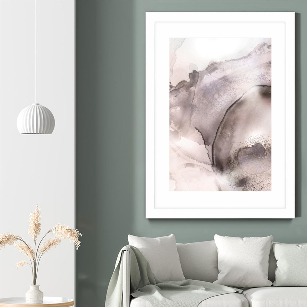 Mint Bubbles II Lavender Version by PI Studio on GIANT ART - white abstract