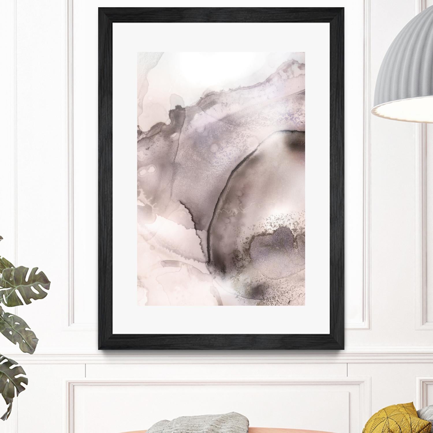 Mint Bubbles II Lavender Version by PI Studio on GIANT ART - white abstract