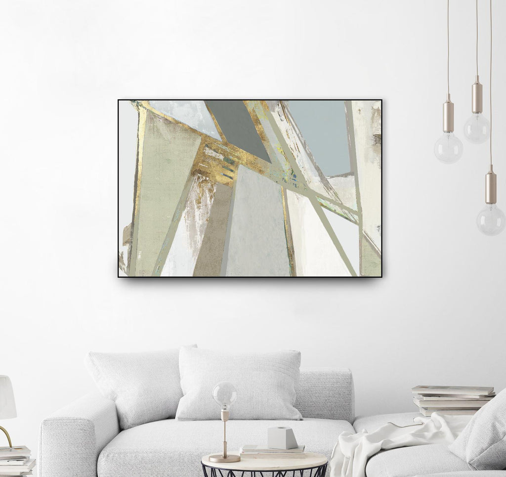 Warm Geometric I Neutral Version by PI Studio on GIANT ART - gold abstract