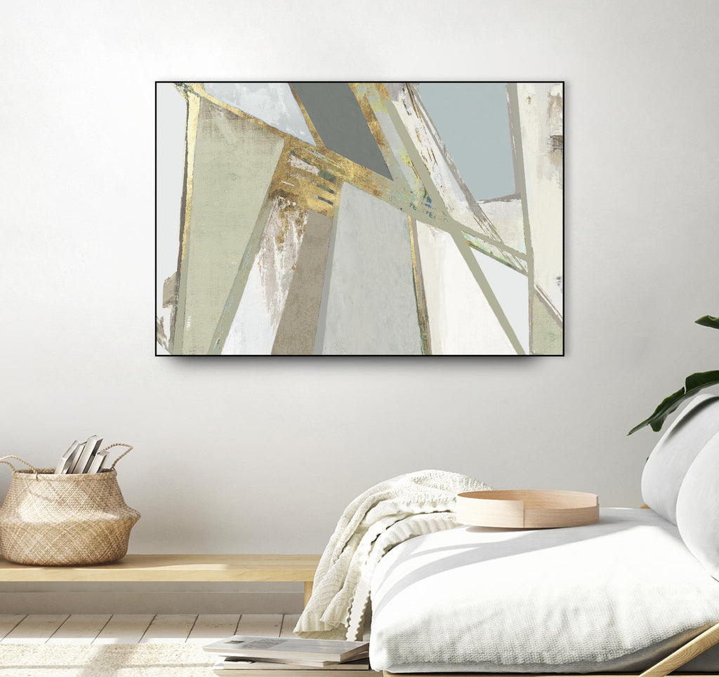 Warm Geometric I Neutral Version by PI Studio on GIANT ART - gold abstract