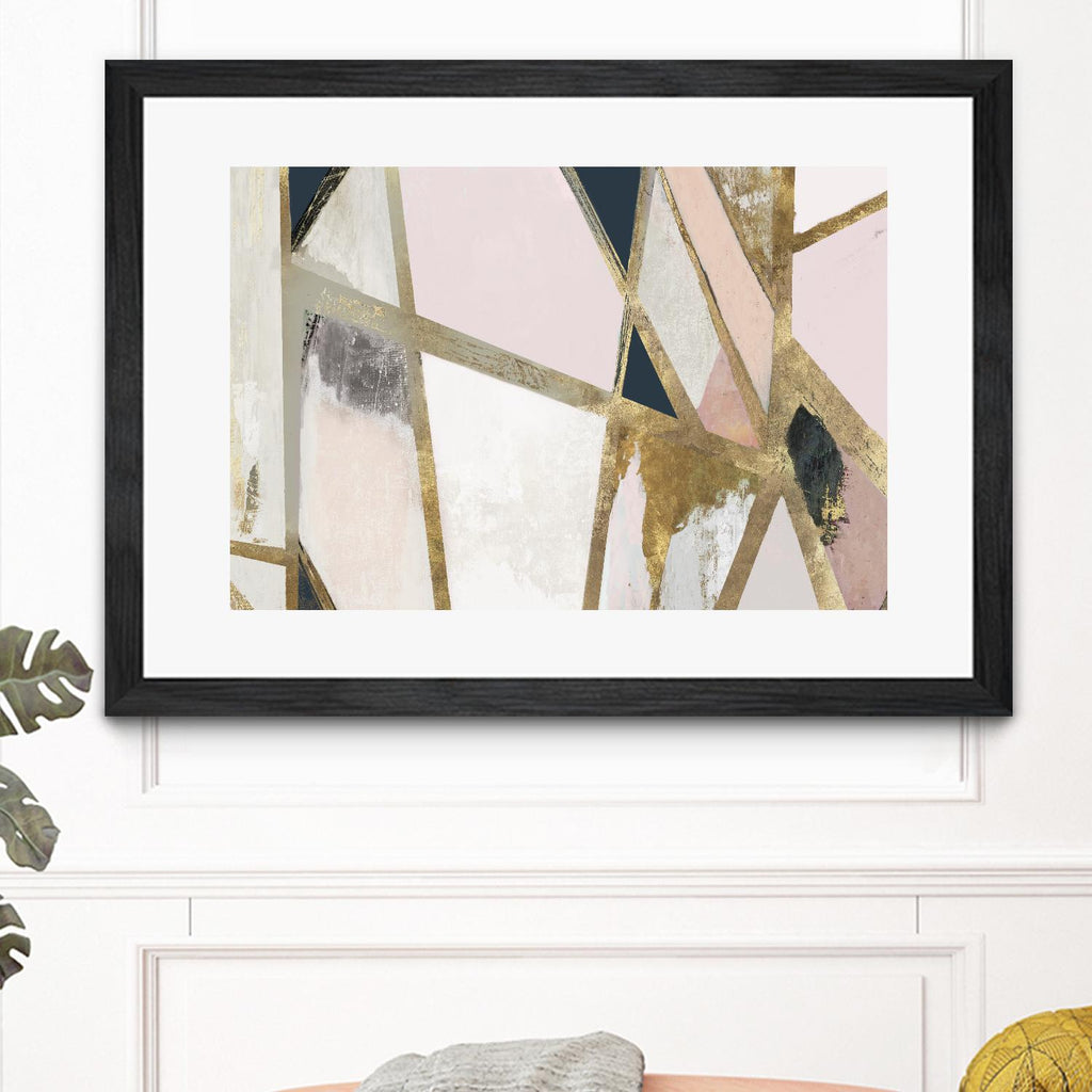 Warm Geometric II Blush Version by PI Studio on GIANT ART - pink abstract